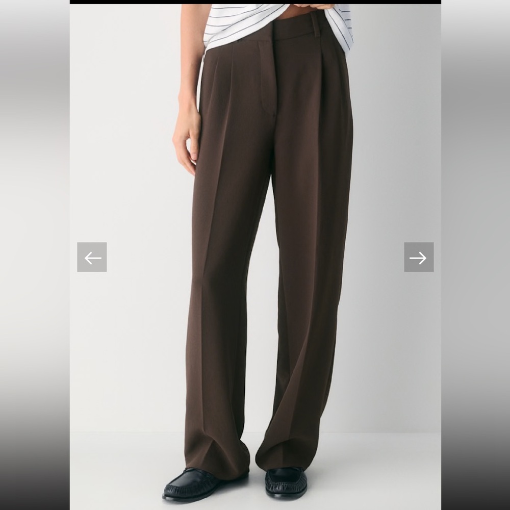 Effortless Pants,Aritzia Dark Brown Women's Trousers